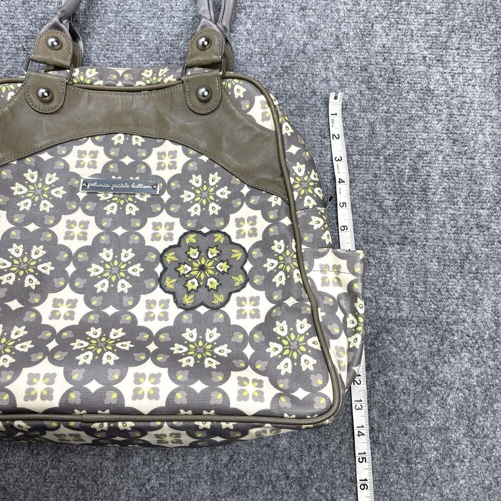 Petunia Pickle Bottom Sashay Satchel Backpack Coated Canvas Misted Marseille - Picture 15 of 16